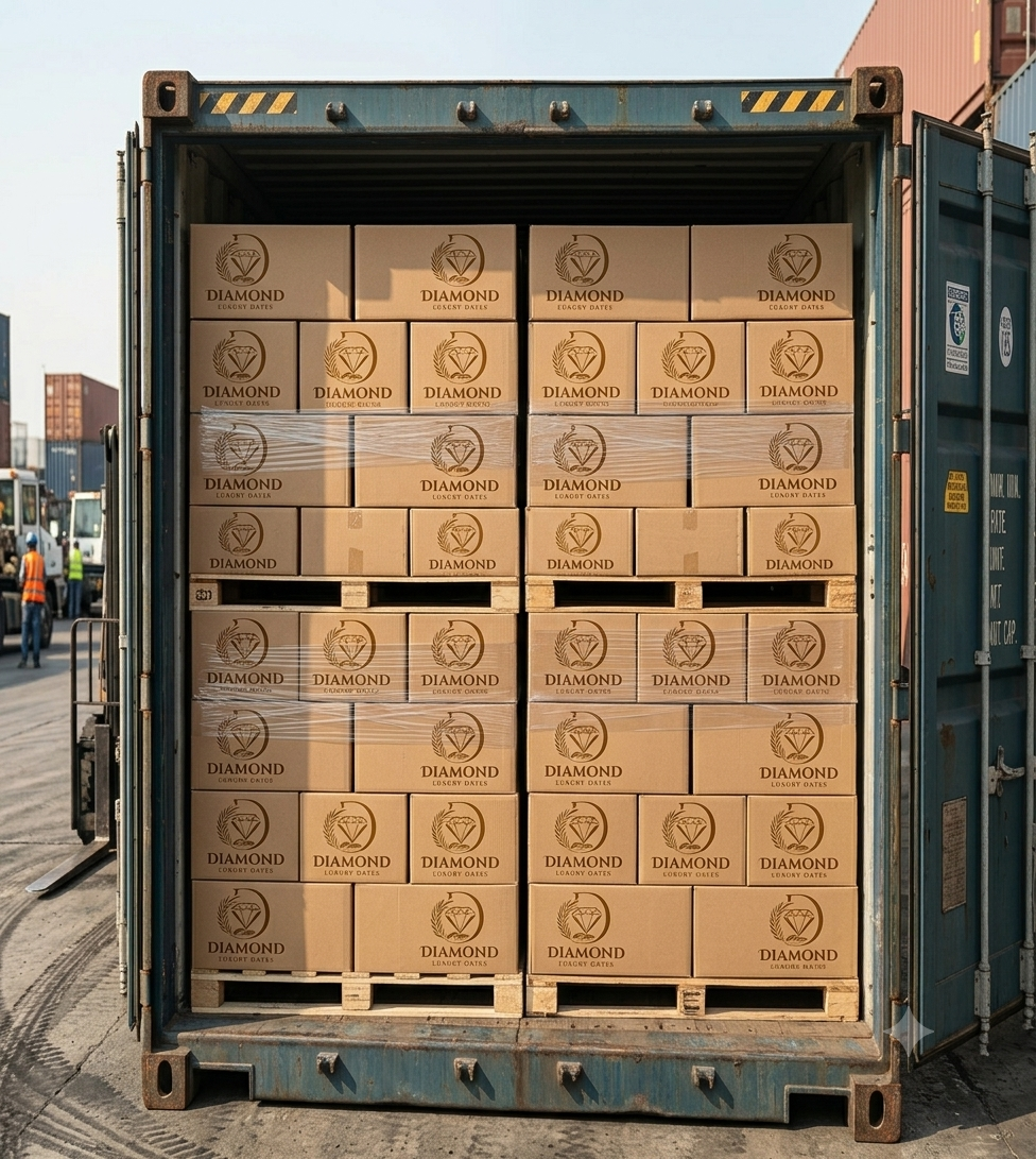 B2B Wholesale Dates Packaging and Export Cartons